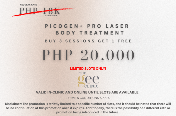 PicoGen+ PRO Laser Body Treatment  E-Voucher | 3+1 FREE Session E-Voucher